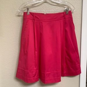 WHBM Pleated Pink Skirt